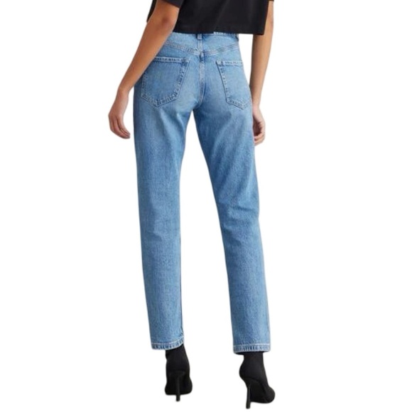 Dynamite Claudia Jeans Womens Size 26 XS Medium Blue High Rise Mom Jean Denim - Picture 9 of 9